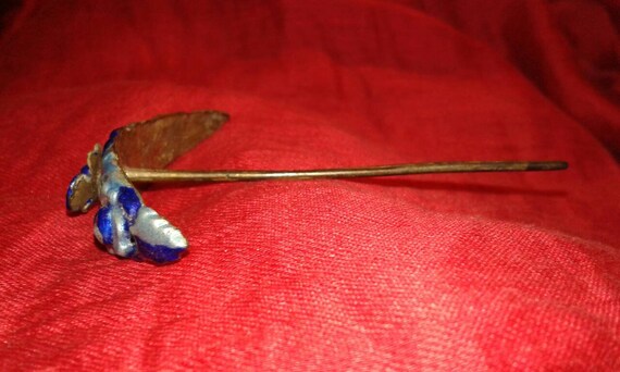 Hand applied enamel solid silver Antique Chinese … - image 2