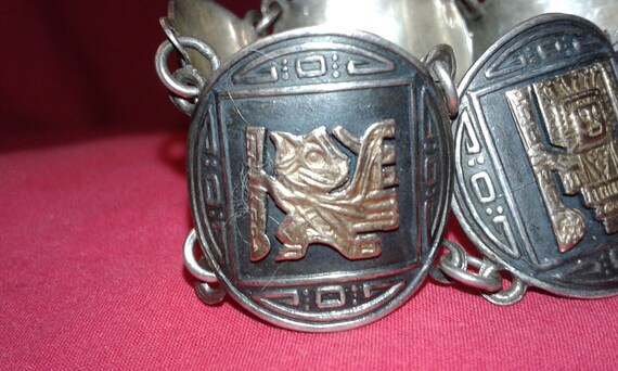 Peruvian 18k solid yellow gold and solid sterling… - image 5