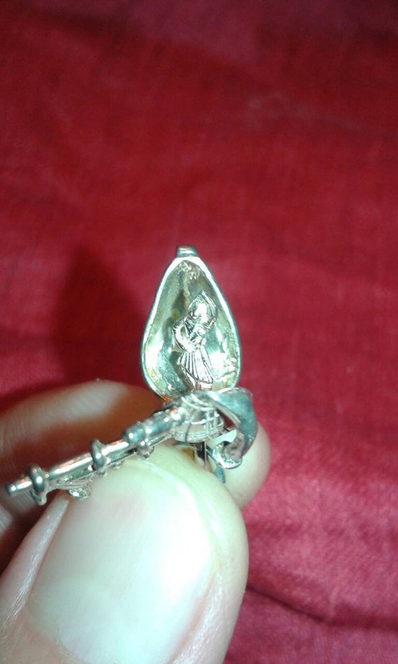 NUVO solid sterling silver bagpipes bracelet char… - image 6