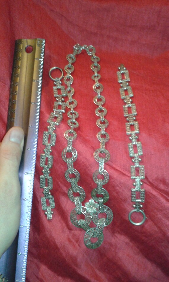 Victorian solid sterling silver double matching f… - image 8