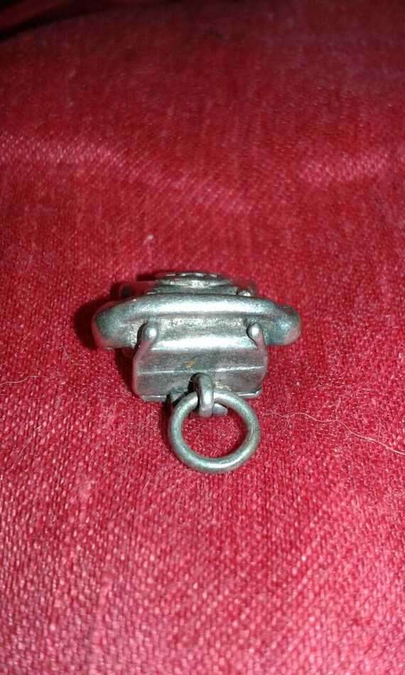 Solid sterling silver Nuvo telephone bracelet cha… - image 3