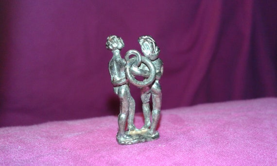 Solid sterling silver two lovers partners him and… - image 3