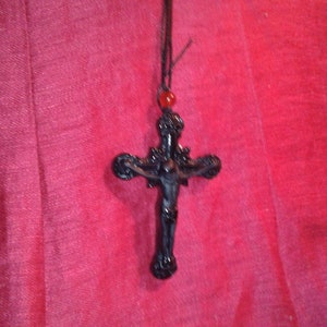 Jadeite A Jade Crucifix pendant Earth mined gemstone handmade traditional Christian jewellery Rosary styled European Icon Jesus holy