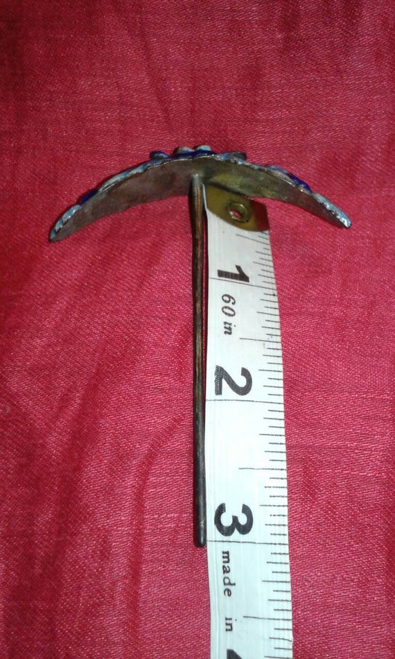 Hand applied enamel solid silver Antique Chinese … - image 6