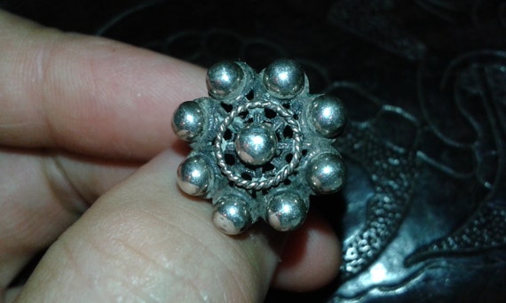 Solid sterling silver Middle Eastern handmade wom… - image 8