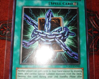 Deck lockdown - LODT-EN060 YuGiOh trading playing card - Prelovedbargains Treasurentreats luxury boutique Deck lockdown - LODT-EN060 YuGiOh trading playing card - Prelovedbargains Treasurentreats luxury boutique