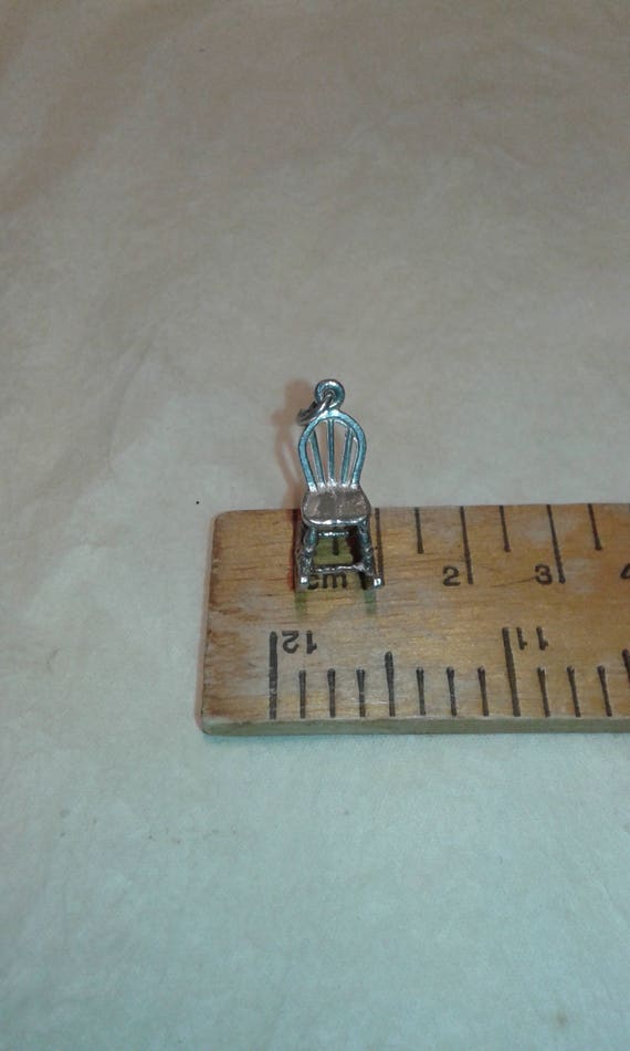 Solid sterling silver rocking chair bracelet char… - image 4