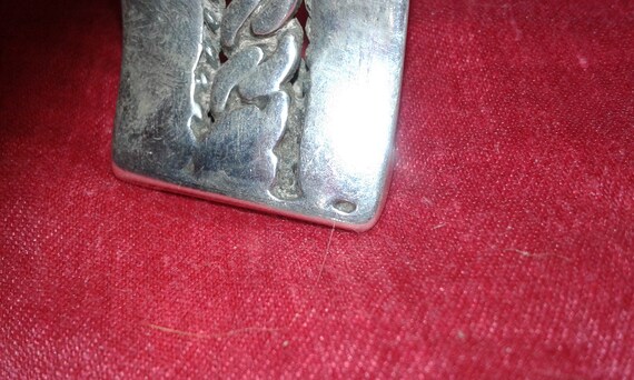 Solid sterling silver heavy 110g heavy chunk mens… - image 6