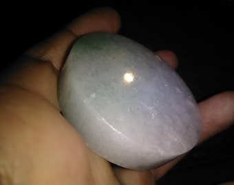 Jadeite A Jade paperweight - Untreated natural earth mined gemstone disc - Mens womens unisex rock / mineral artwork - Treasurentreats shop
