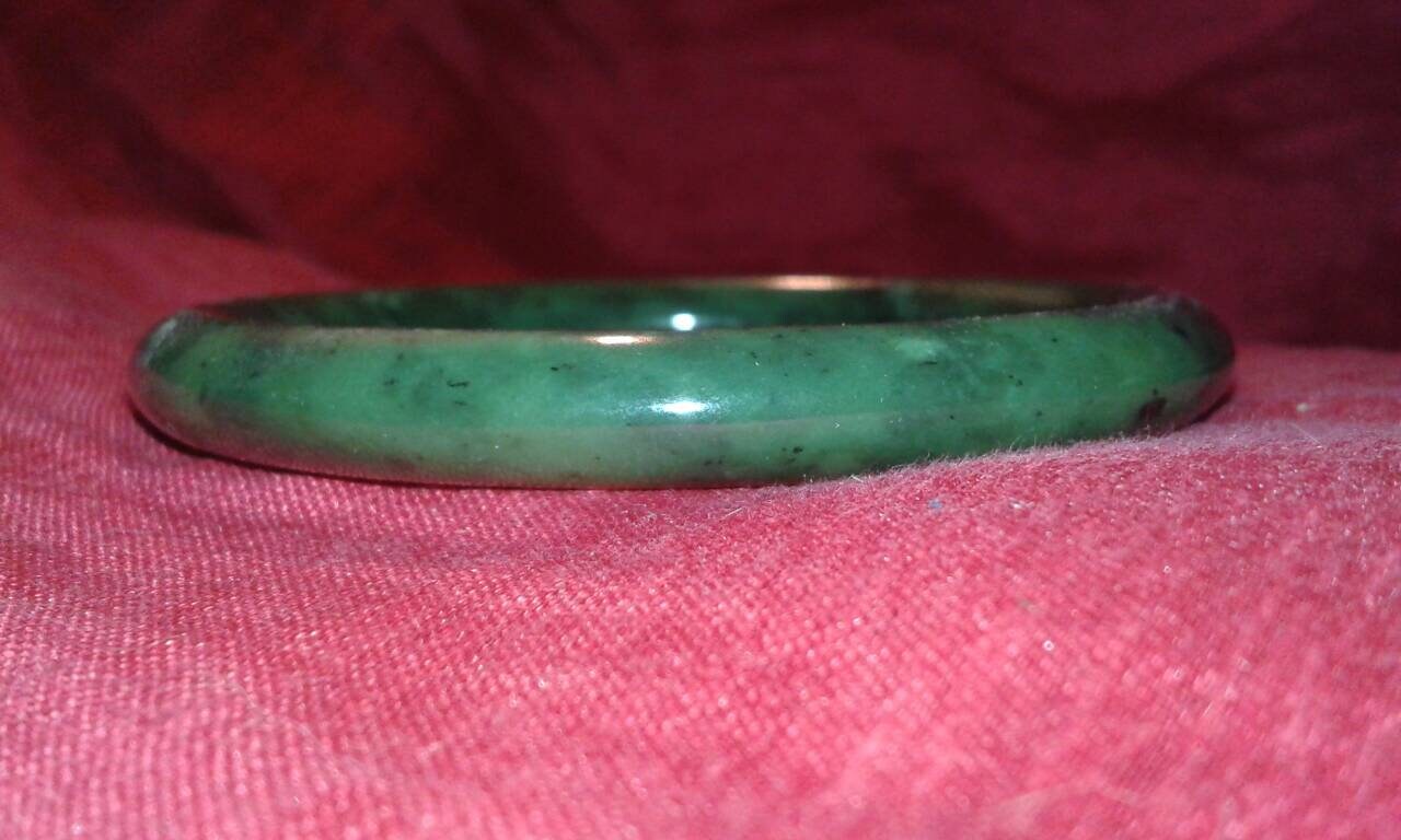 Untreated HeTian spinach Jade Nephrite bangle traditional Etsy