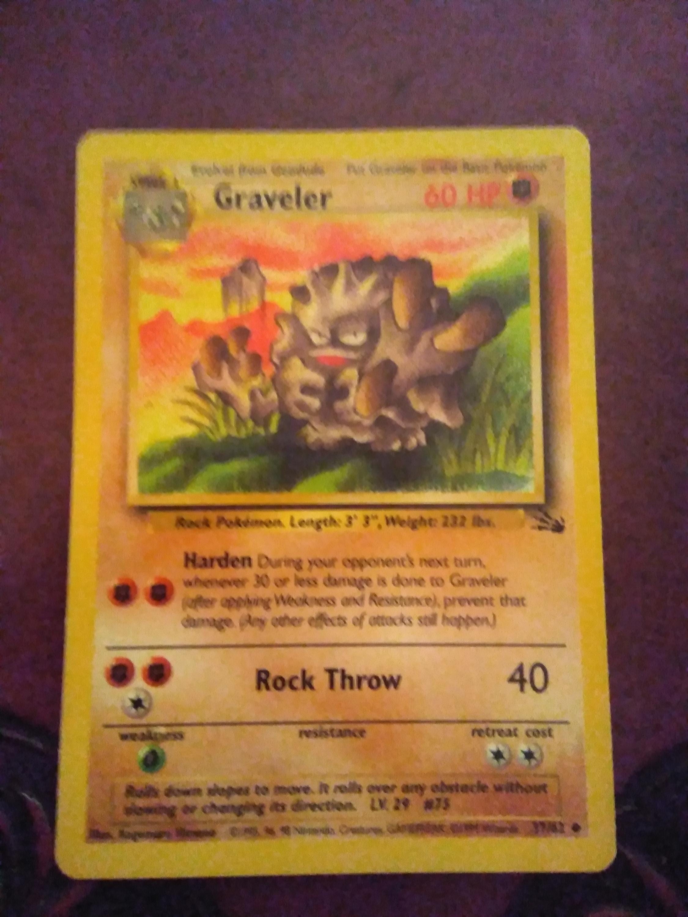 graveler pokemon card Graveler - 37/62 -Original Classical OG Pokemon cards