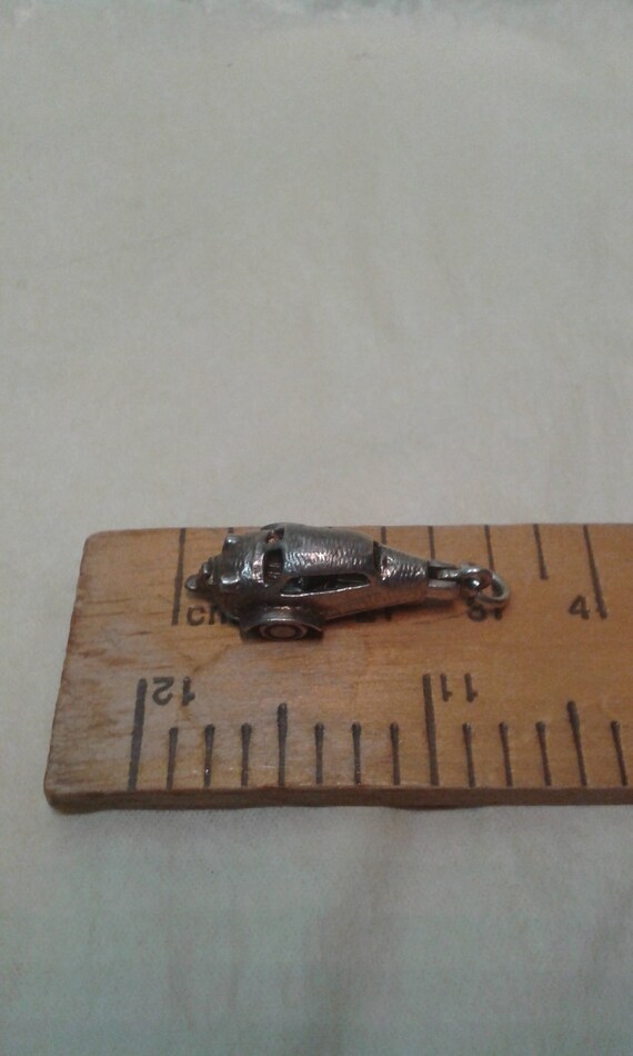Rare solid sterling silver Messerschmitt car brac… - image 3