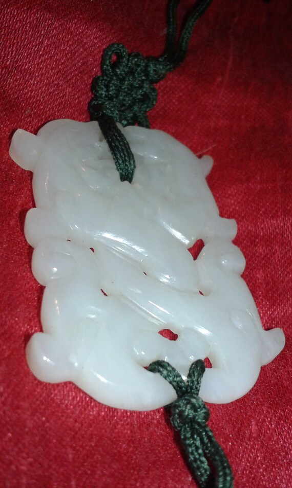 HeTian Mutton Fat white colour Nephrite Jade pend… - image 5