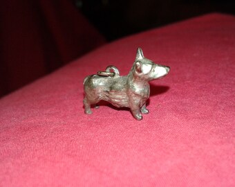 Exquise Paire De Chiens Cocker Spaniel En Argent Massif Ital