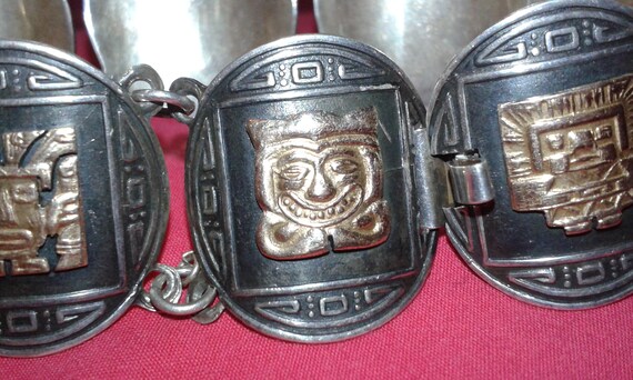 Peruvian 18k solid yellow gold and solid sterling… - image 8