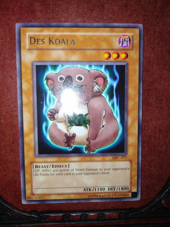 Des Koala MFC-077 Yugioh Trading Playing Card - Prelovedbargains Treasurentreats Japanese Anime and Collectibles - Etsy Des Koala MFC-077 Yugioh Trading Playing Card - Prelovedbargains Treasurentreats Japanese Anime and Collectibles - Etsy
