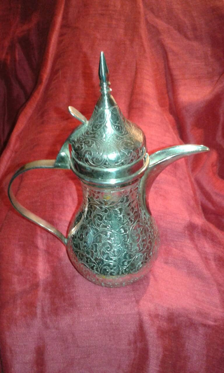 Solid 800 Purity Silver Egyptian Handmade Dallah Coffee Pot Etsy UK