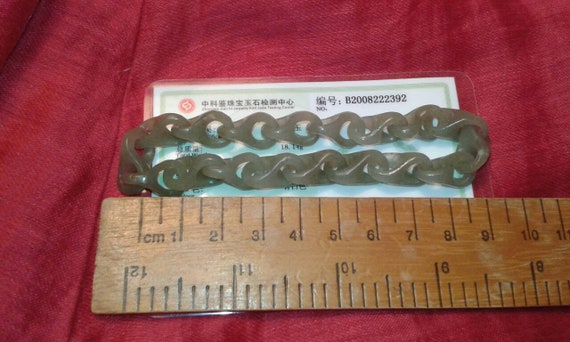 Repeating infinity single piece stone Jade nephri… - image 5