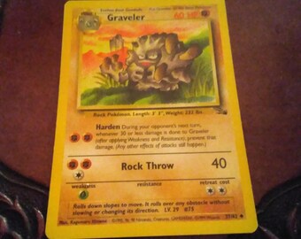 1995 graveler pokemon card value Graveler 1995 Pokemon Card