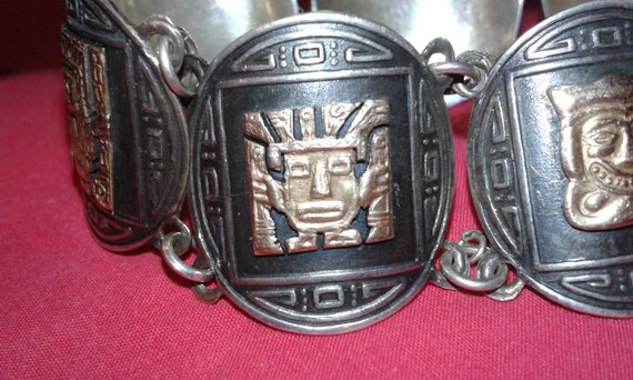 Peruvian 18k solid yellow gold and solid sterling… - image 7