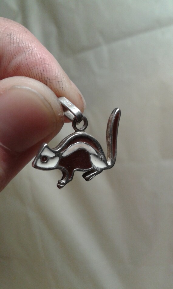 A solid sterling silver squirrel bracelet charm /… - image 4