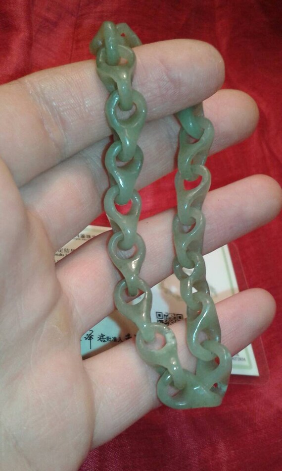 Repeating infinity single piece stone Jade nephri… - image 3