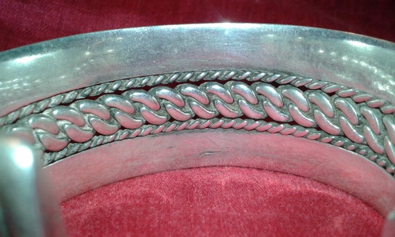 Solid sterling silver heavy 110g heavy chunk mens… - image 7