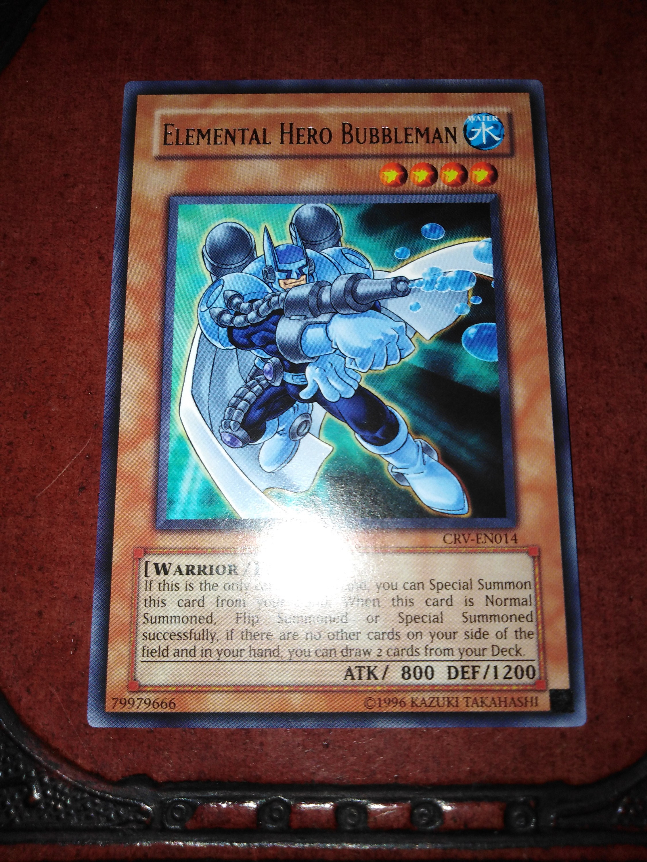 Elemental Hero Bubbleman CRV-EN014 Yugioh Trading Playing Card -  Prelovedbargains Treasurentreats Japanese Anime and Collectibles - Etsy