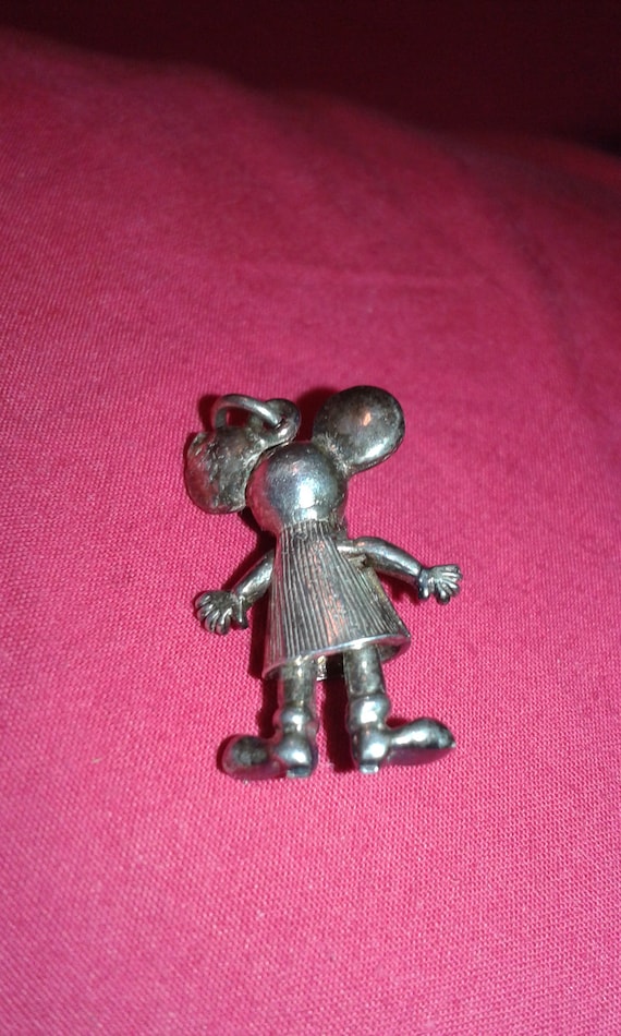 Solid sterling silver Mickey / Minnie Mouse movin… - image 4