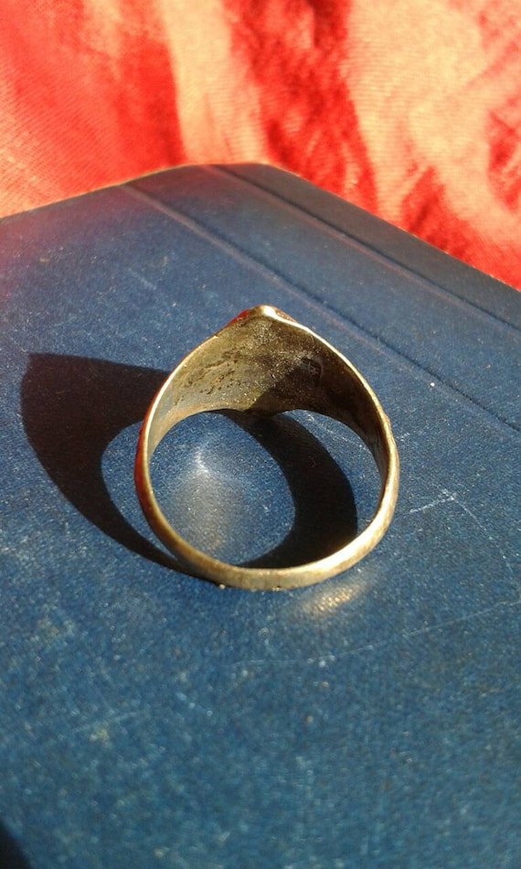 Solid sterling silver antique Blessing luck "Fu" … - image 7