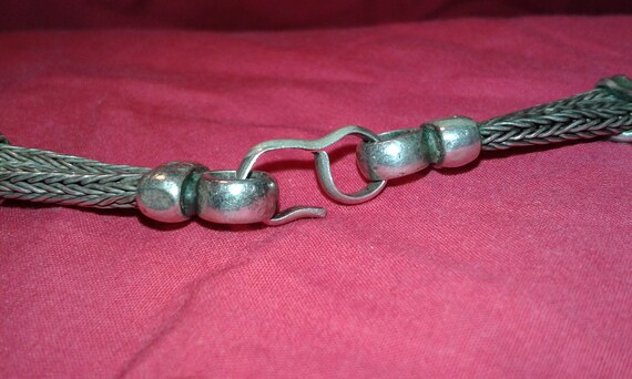 Solid sterling silver Indian handmade choker neck… - image 7