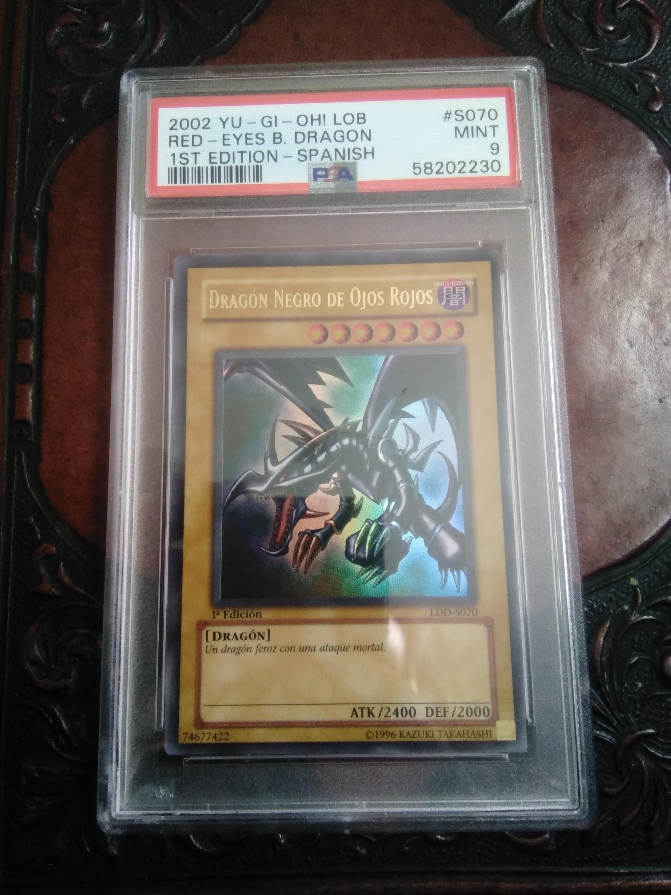 Yugioh - Red Eyes Black Dragon - SDJ-070 - PSA 9 Grade Trading