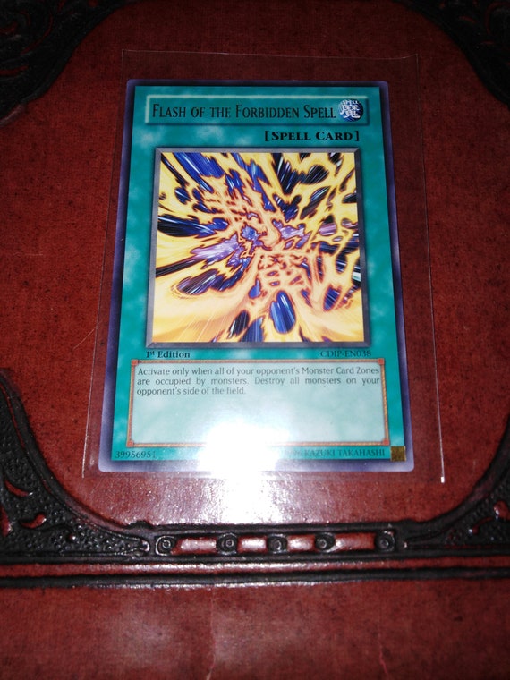 Flash of the Forbidden Spell CDIP-EN038 1st Edition Yugioh Trading Palying Card - Japanese Anime Konami Hobby - Prelovedbargains - Etsy Israel Flash of the Forbidden Spell CDIP-EN038 1st Edition Yugioh Trading Palying Card - Japanese Anime Konami Hobby - Prelovedbargains - Etsy Israel