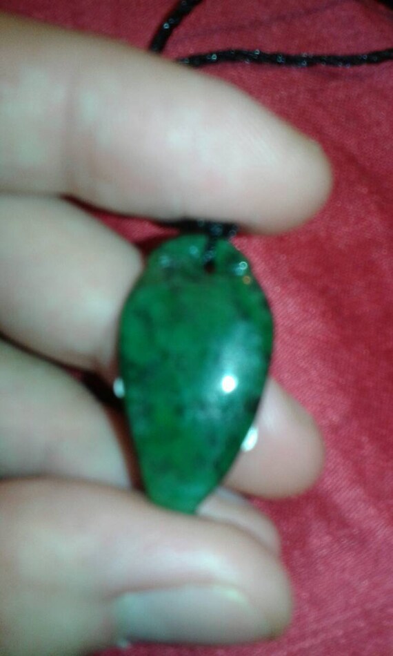 Dark Earthy green natural Jadeite Jade untreated … - image 4