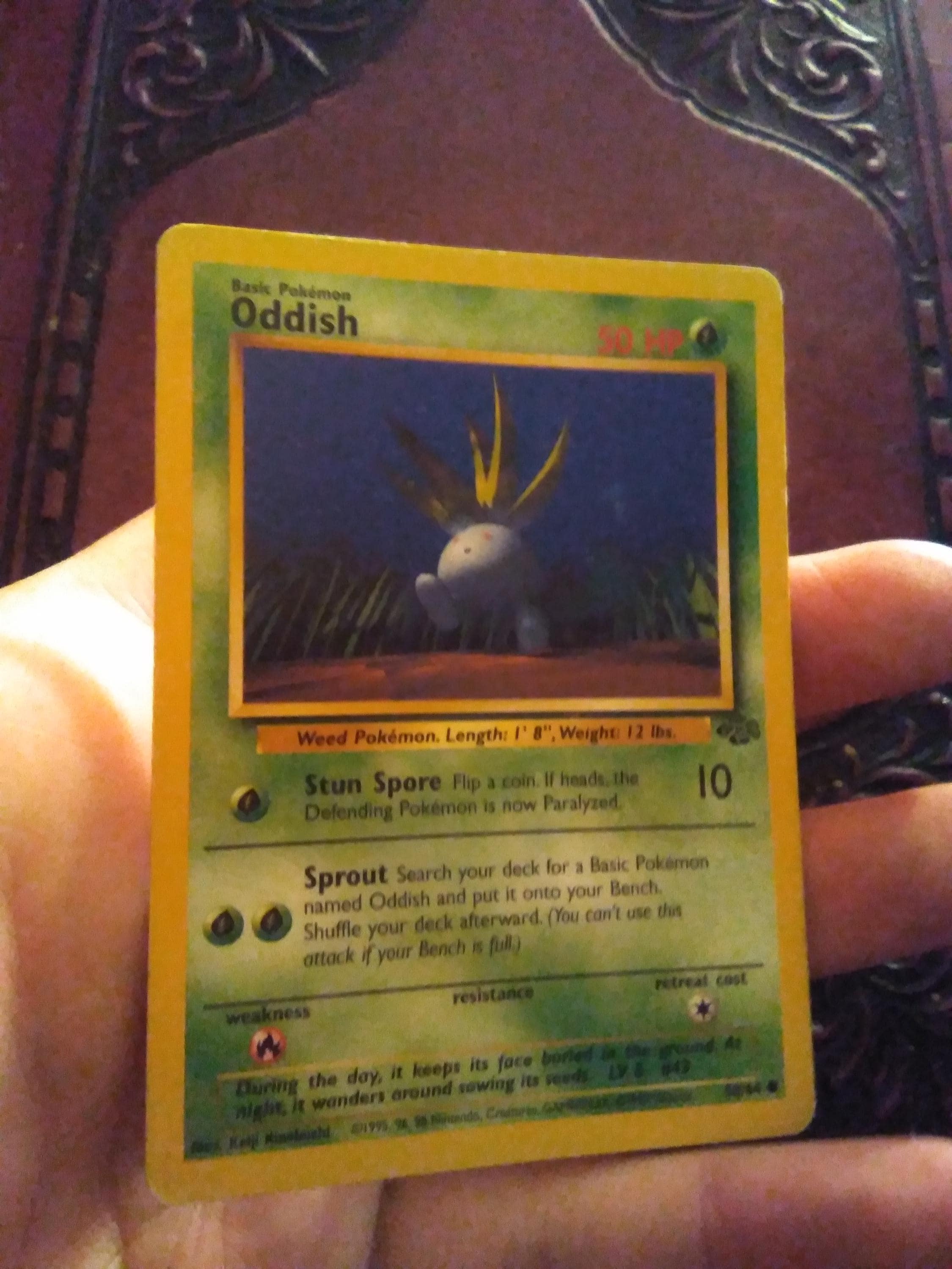 Oddish - 58/64 - Original Kanto OG Classical Pokemon Card - Grass