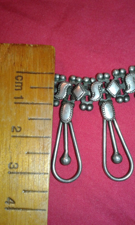 Solid sterling silver Indian handmade choker neck… - image 10