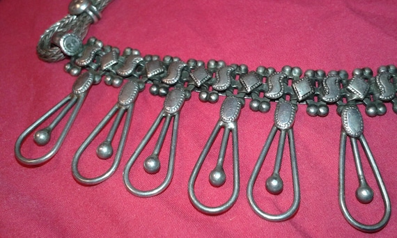 Solid sterling silver Indian handmade choker neck… - image 4