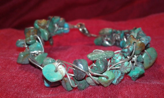 Solid sterling silver wire and untreated natural … - image 5