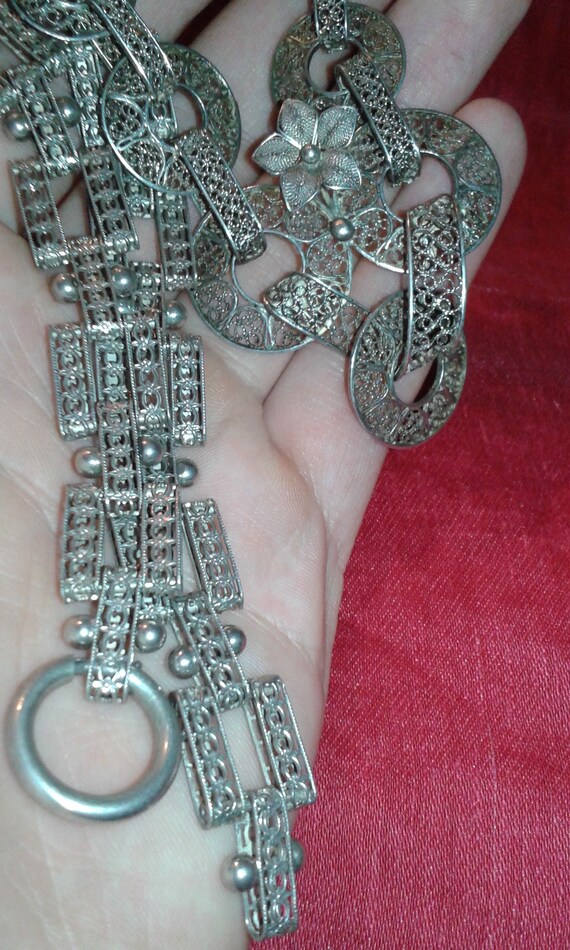 Victorian solid sterling silver double matching f… - image 5