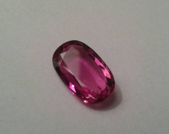 Untreated 3.04ct red pink ruby sapphire flat oval cut loose investment grade gemstone Burma Myanmar colour crystal