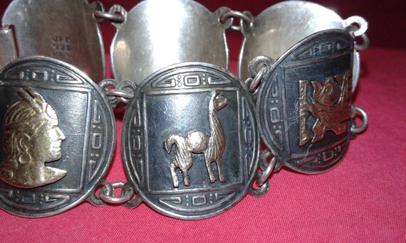 Peruvian 18k solid yellow gold and solid sterling… - image 4