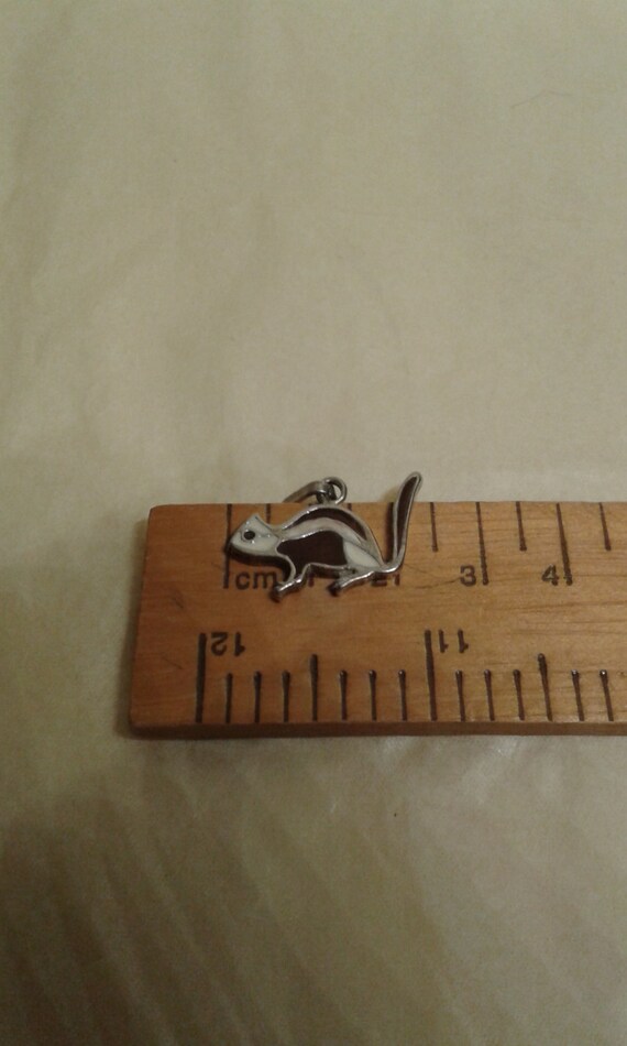 A solid sterling silver squirrel bracelet charm /… - image 5