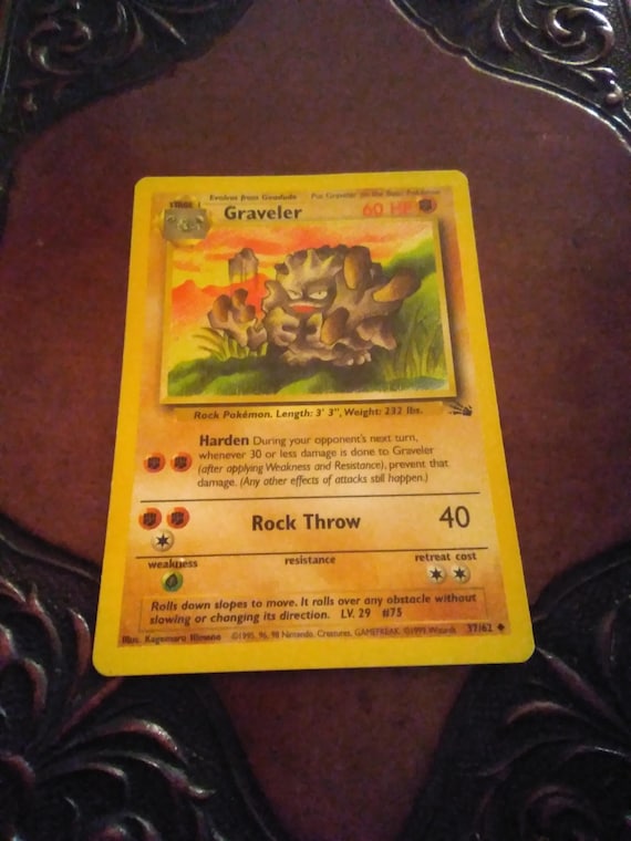 1995 graveler pokemon card value Pokmon Database - 151 Evolves from Geodude Type Brock's Graveler - Gym Challenge