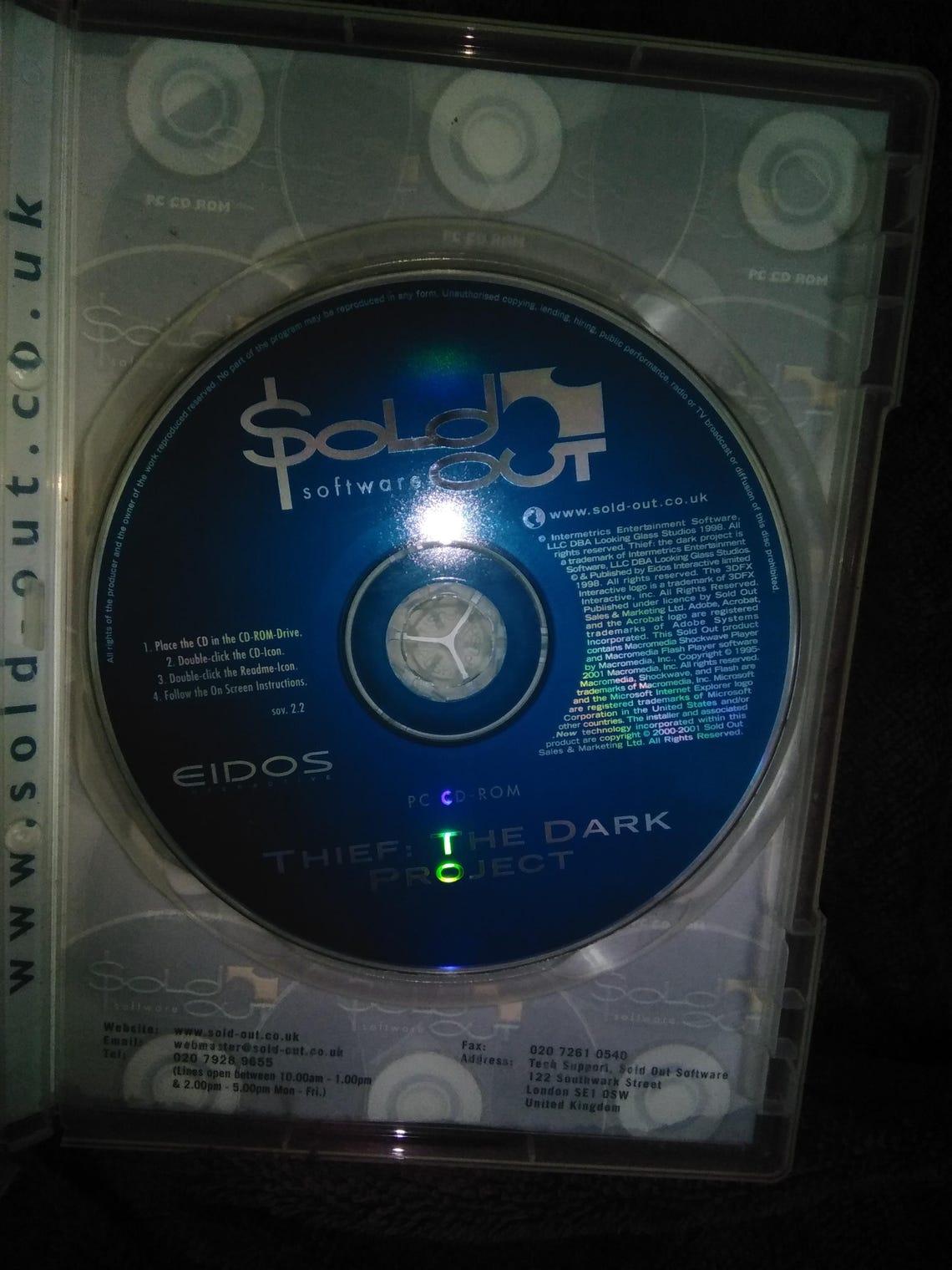THIEF - The Dark Project - by Eidos and Sold Out Software - Early 2000s 00s computer game - Prelovedbargains Treasurentreats game shop, foto 4 di 5