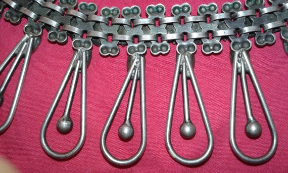 Solid sterling silver Indian handmade choker neck… - image 8
