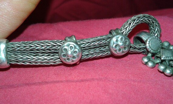 Solid sterling silver Indian handmade choker neck… - image 6