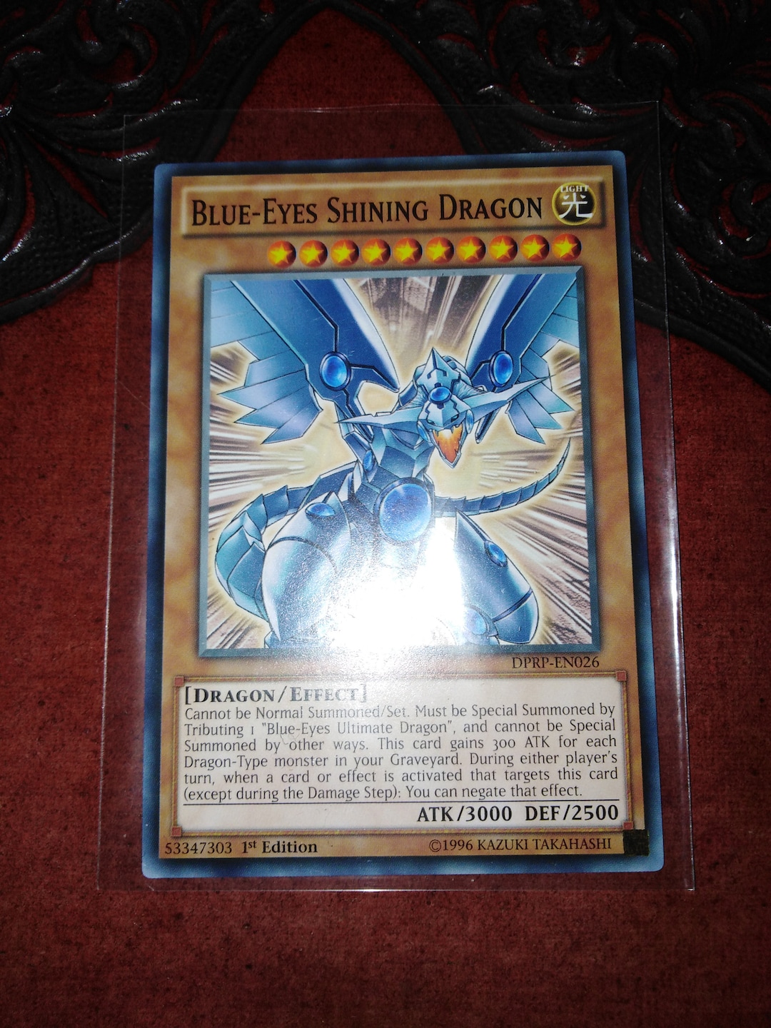 Yu-Gi-Oh! Carta Blue-Eyes Shining Dragon (DPRP-EN026) - 1st Edition Common, Rivals Of The Pharaoh - 3