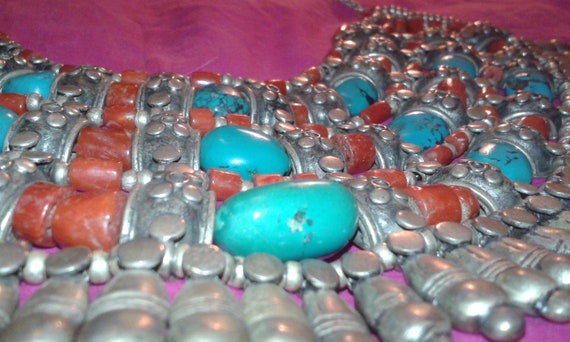 Tibetan untreated turquoise , untreated coral sol… - image 4