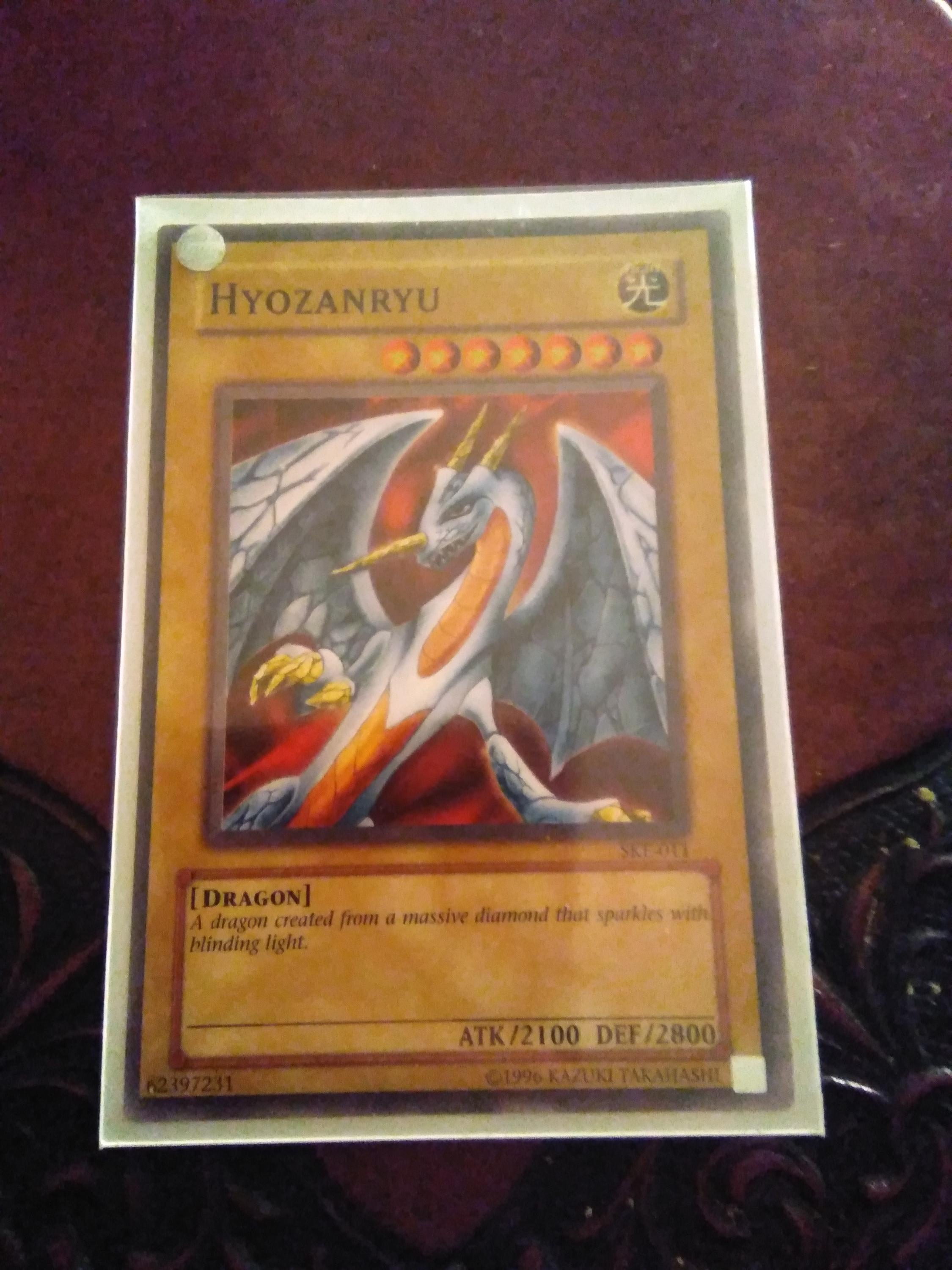 hyozanryu yugioh card MRL-075 Unlimited RARE Near Mint Never Played With Dragon Level 7 ATK/2100 DEF/2800 A dragon created from a massive diamond that sparkles with blinding light. Hyozanryu - SKE-011 - Yugioh