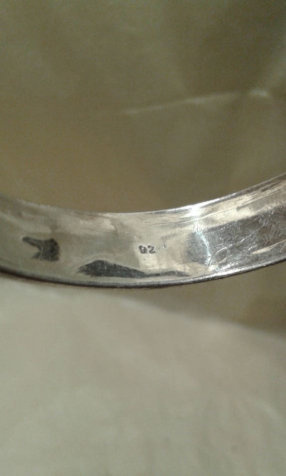 Chinese solid sterling silver and iridescent impe… - image 2